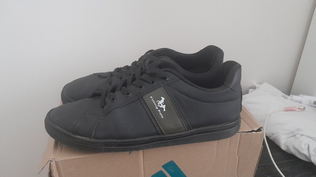 Siyah Bağcıklı Spor Ayakkabı - Görsel 2