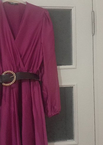 Saten Kadın Elbise - Görsel 2