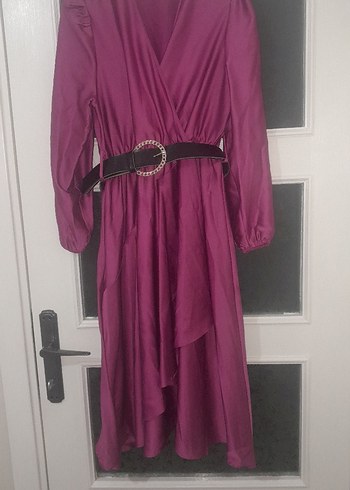 Saten Kadın Elbise - Görsel 3