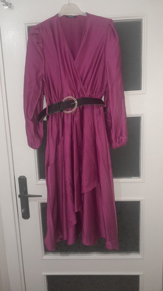 Saten Kadın Elbise - Görsel 3