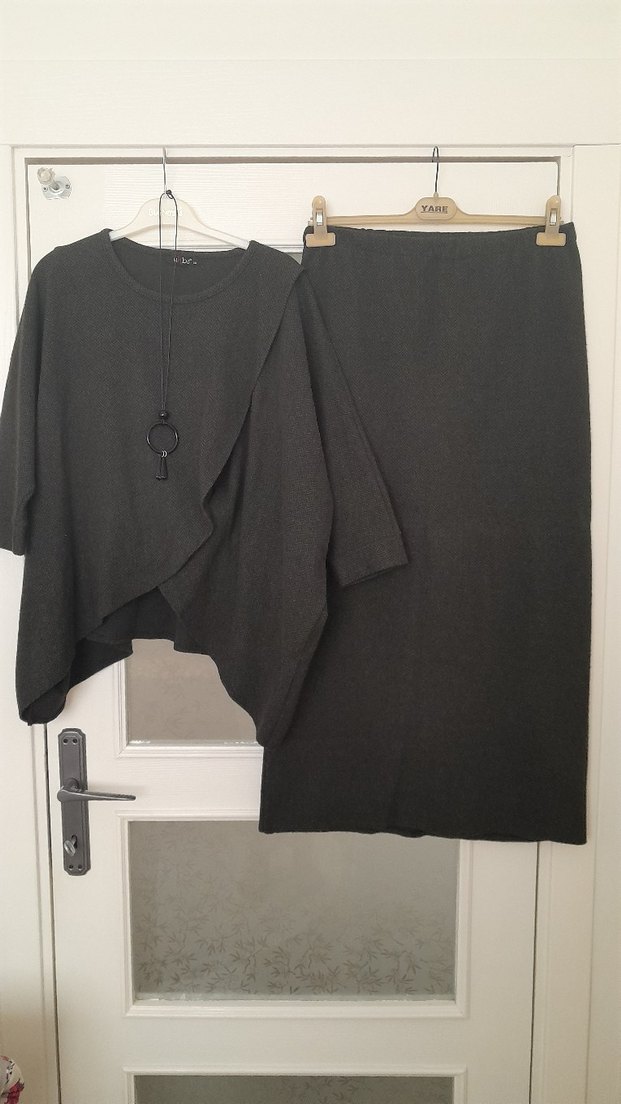 Uzun Kesim Kadın Triko Elbise - Görsel 2