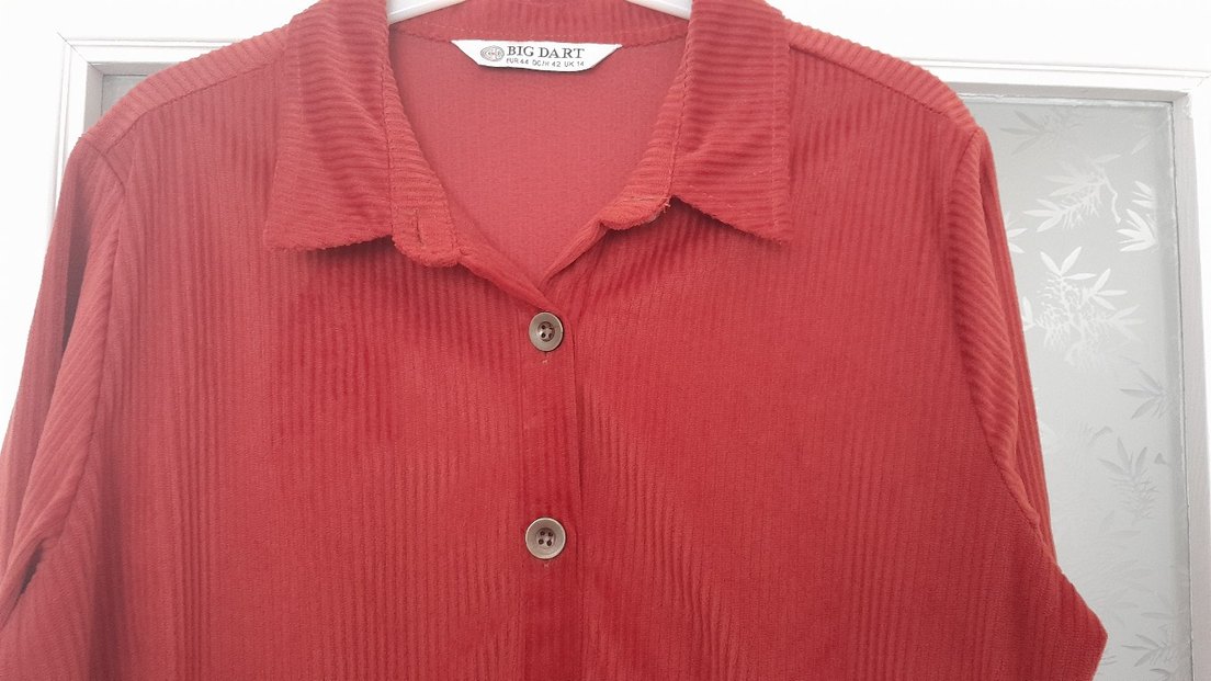 turuncu Süet Uzun Kollu Uzun Boy Elbise - Görsel 3