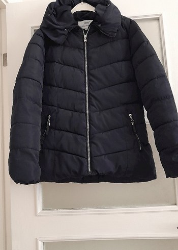 Kadın lacivert mont - Görsel 3