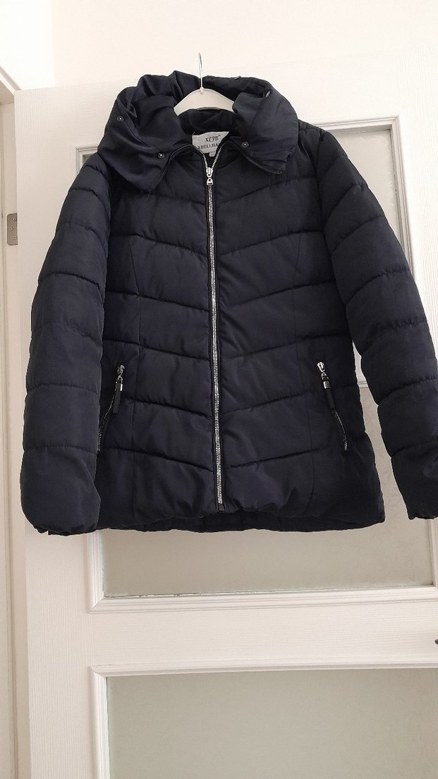 Kadın lacivert mont - Görsel 3