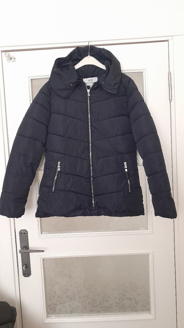 Kadın lacivert mont - Görsel 2