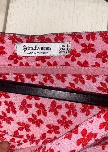 Pembe Desenli Midi Bohem Etek - Görsel 4