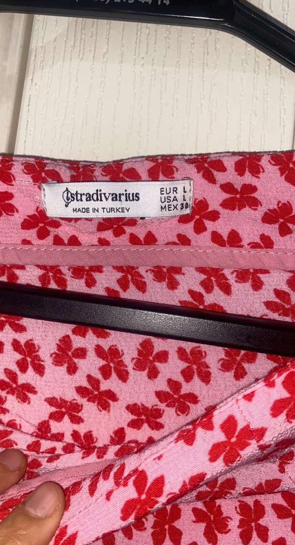 Pembe Desenli Midi Bohem Etek - Görsel 4