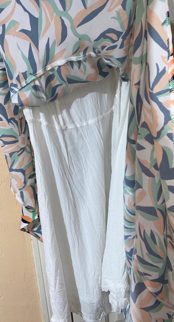 Çiçek Desenli Uzun Pilili Kadın Elbise - Görsel 5