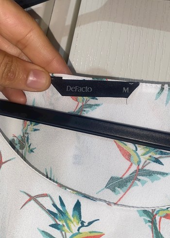 Beyaz Mini Bohem Renkli Desenli Bluz - Görsel 3