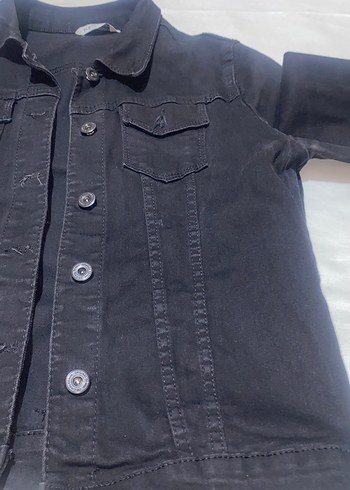 Siyah Düğmeli Kadın Denim Ceket - Görsel 4