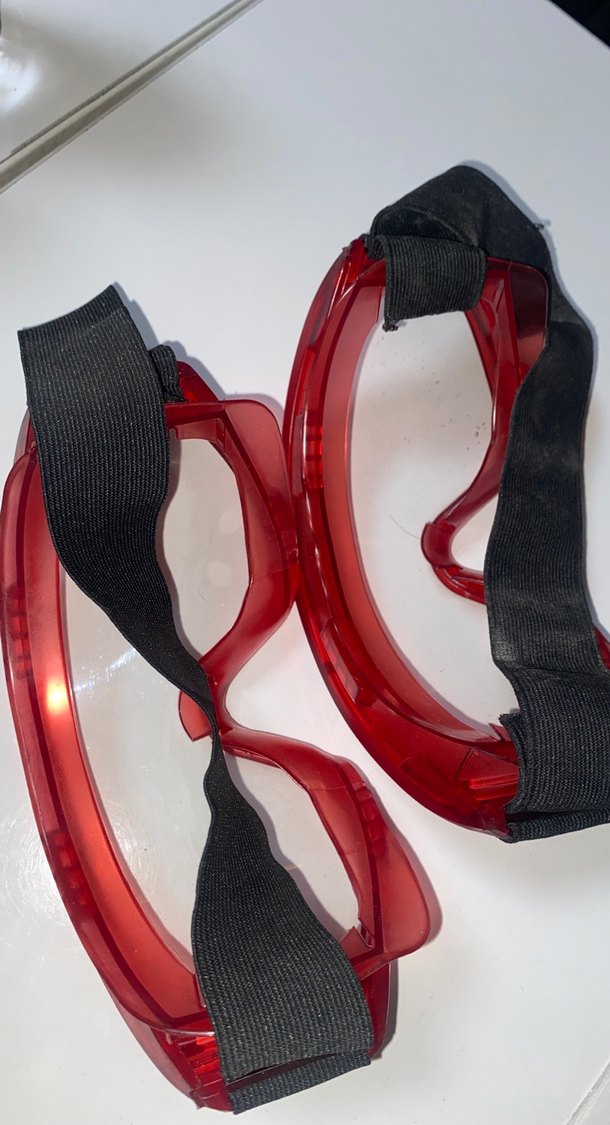 2 adet tek fiyat Kırmızı Tokalı Biker Stil Yüzücü Gözlüğü - Görsel 5