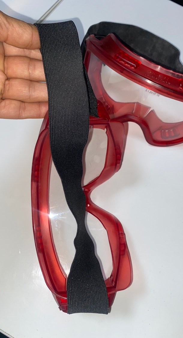 2 adet tek fiyat Kırmızı Tokalı Biker Stil Yüzücü Gözlüğü - Görsel 4