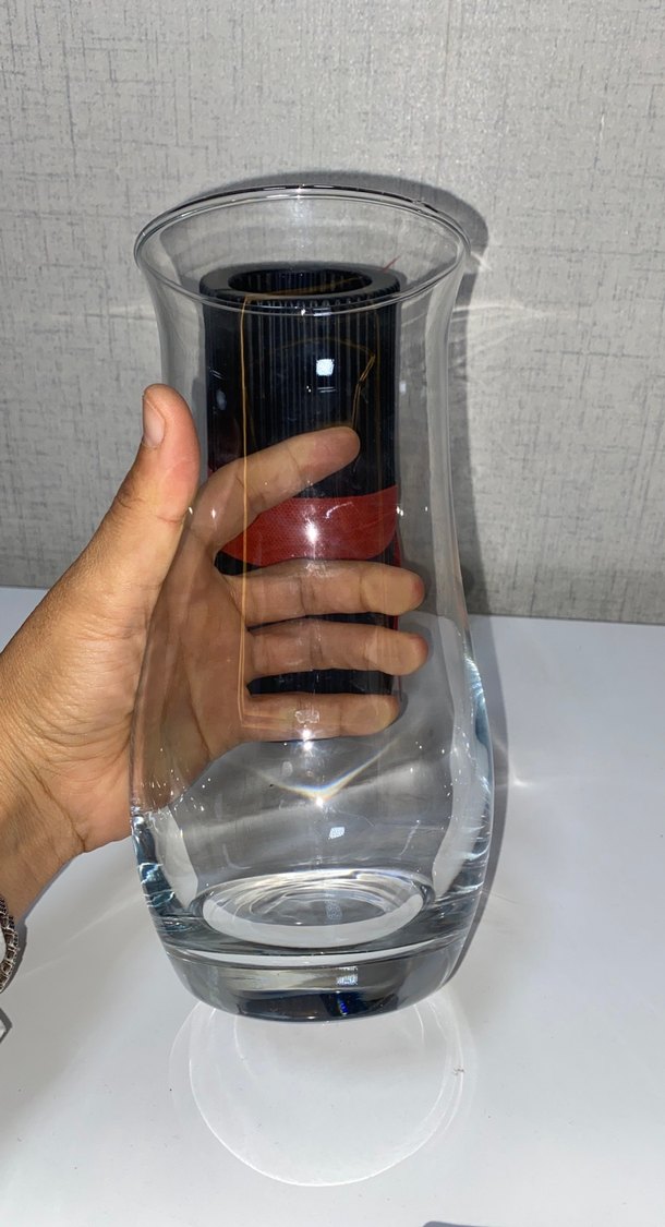 İki adet  Vazo  cam ve plastik - Görsel 5