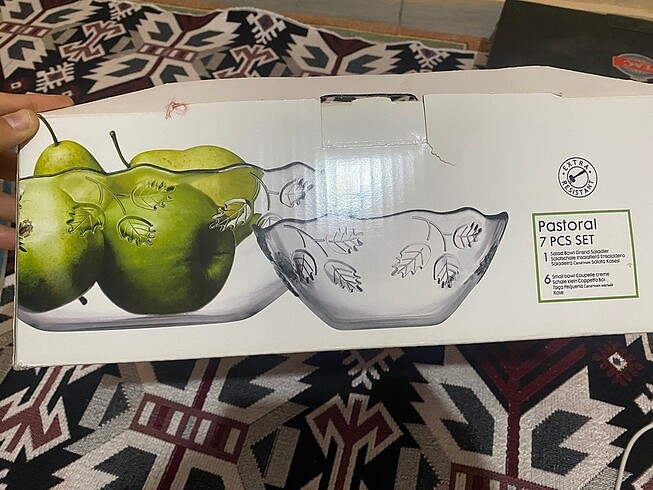 Paşabahçe 7 li kase meyve salata seti