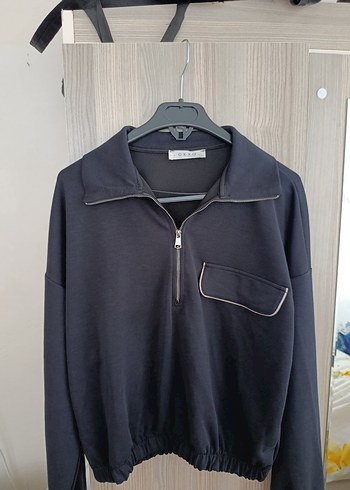 oxxo Kadın Yarım Fermuarlı Sweatshirt