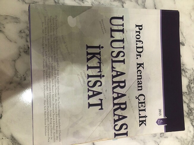Uluslararası İktisat prof. Dr. Kenan Çelik
