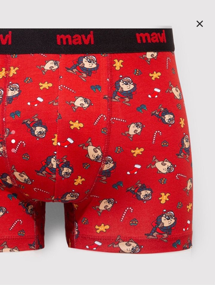 Renkli Desenli Erkek Boxer - Kısa Mini - Görsel 2