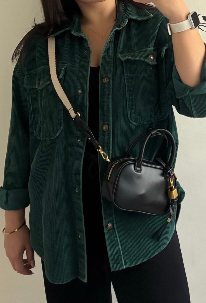 Yeşil Keten Gömlek - Görsel 2