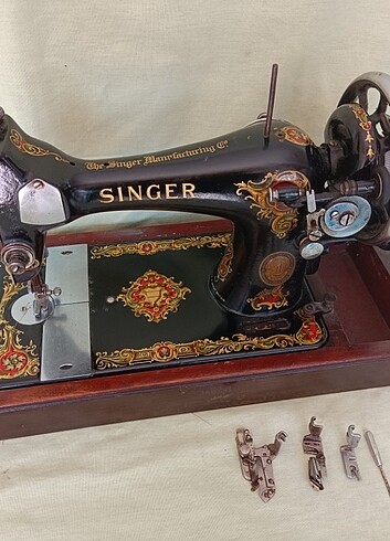 Singer 128k 1952 yapımı ingiliz üretimi dikiş makinesi