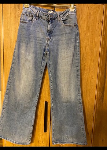 Geniş Kesim Midi Boy Kadın Denim Pantolon