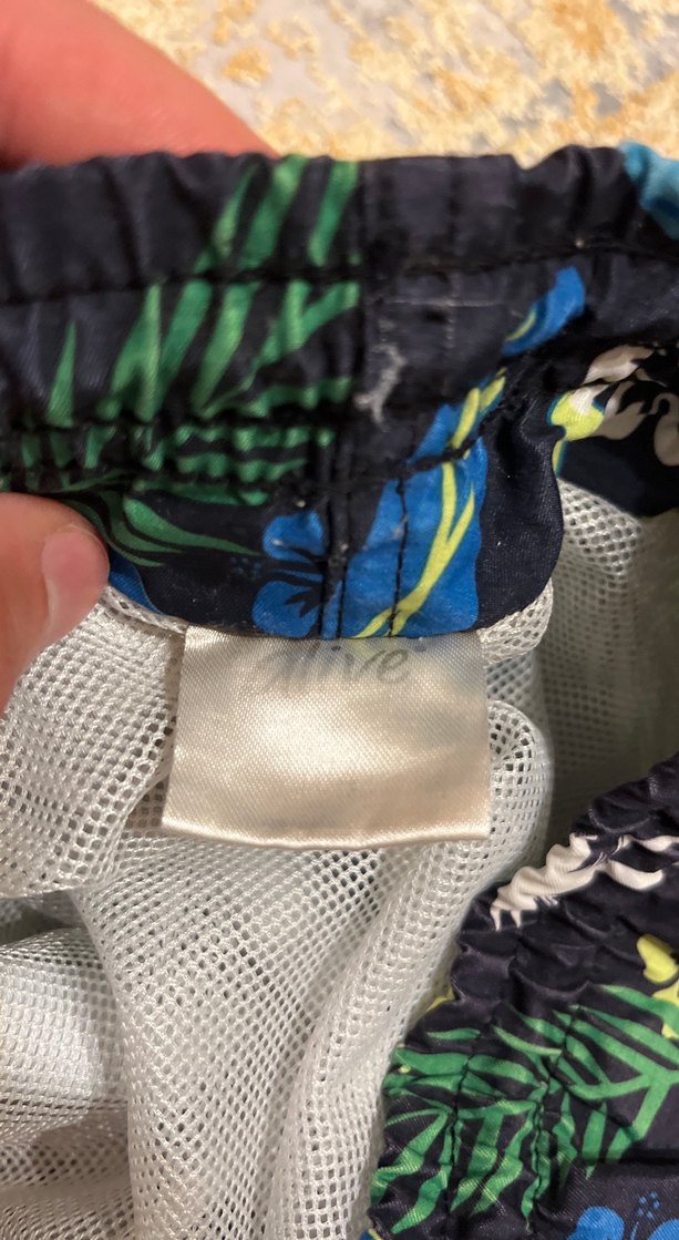 Çok Renkli Elastik Bel Desenli Erkek Deniz Şortu - Görsel 4