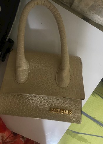Jacquemus Jacquemus Bej Yılan Desenli Deri Kadın Çanta