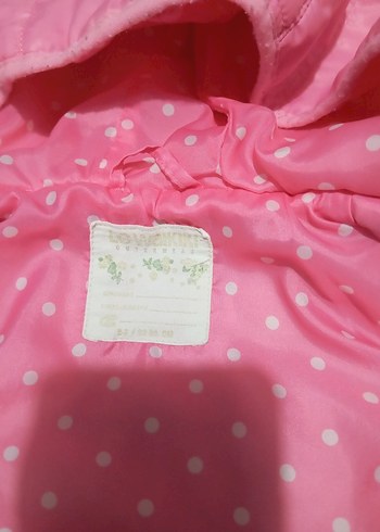 Kız Çocuk Kapüşonlu Pembe Yelek - Görsel 3