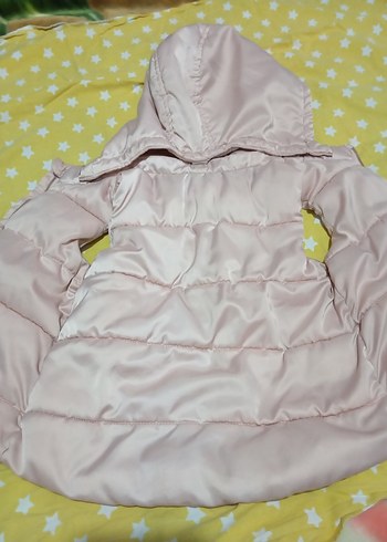 Kız Çocuk Kapüşonlu Beyaz Yelek - Görsel 3