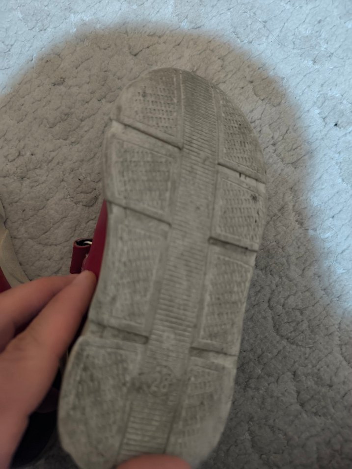 Kırmızı Erkek Çocuk Spor Ayakkabı Velcro - Görsel 3