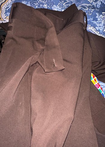 Siyah Kadın Düğmeli Ofis Blazeri - Görsel 7