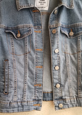 38 Beden PULL AND BEAR Mavi Denim Ceket