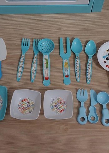 Fisher Price Fisher-Price Mavi Renkli Oyuncak Mutfak Seti