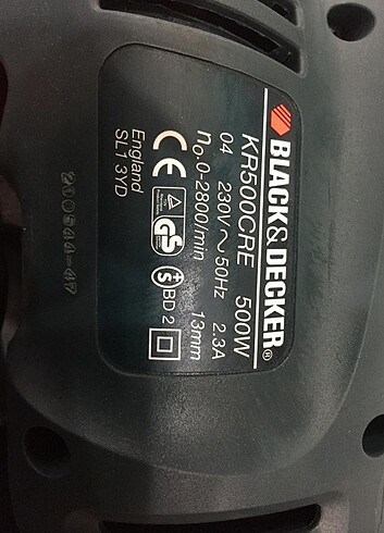 Black decker darbeli matkap orjinal İngiliz üretimi 