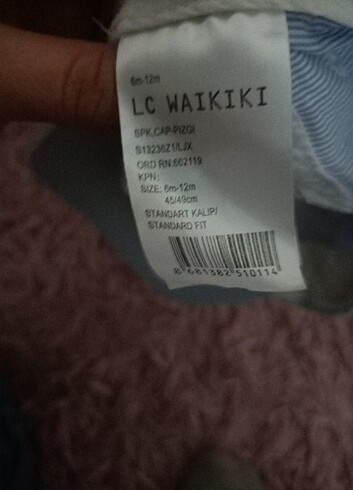 6-12 Ay, 18 cm Beden mavi Renk Sapka