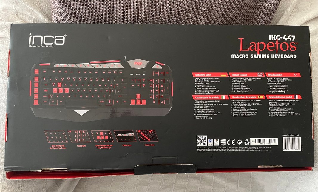 İnca Kablolu  Oyuncu  Klavyesi - Görsel 3