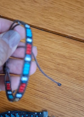 Renkli Boncuklu Bohem küpe yüzük  bileklik kolye ucu - Görsel 6