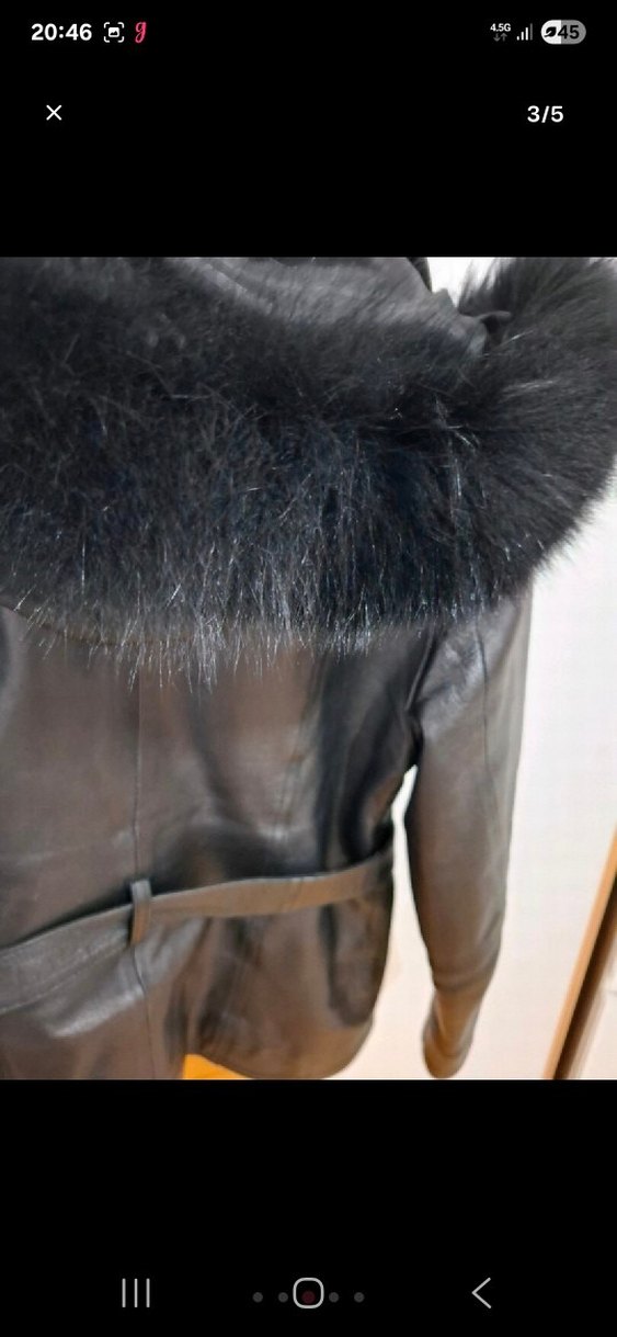 kapişonlu özel dikim deri mont - Görsel 3