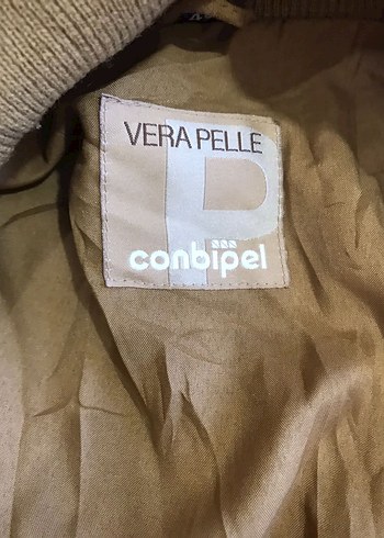 m Beden camel Renk Vintage Erkek Deri Ceket