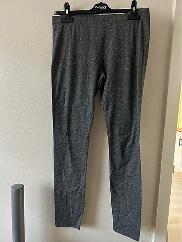 H&M H&M gri kırçıllı tayt
