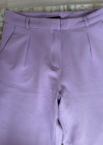 Mor Pilili Kadın Kumaş Pantolon - Görsel 3