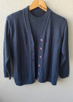 vintage içli dışlı bluz
