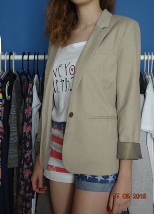 Krem Renk Blazer