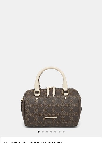 Bej Deri Kadın El Çantası - Modern Klasik - Görsel 2