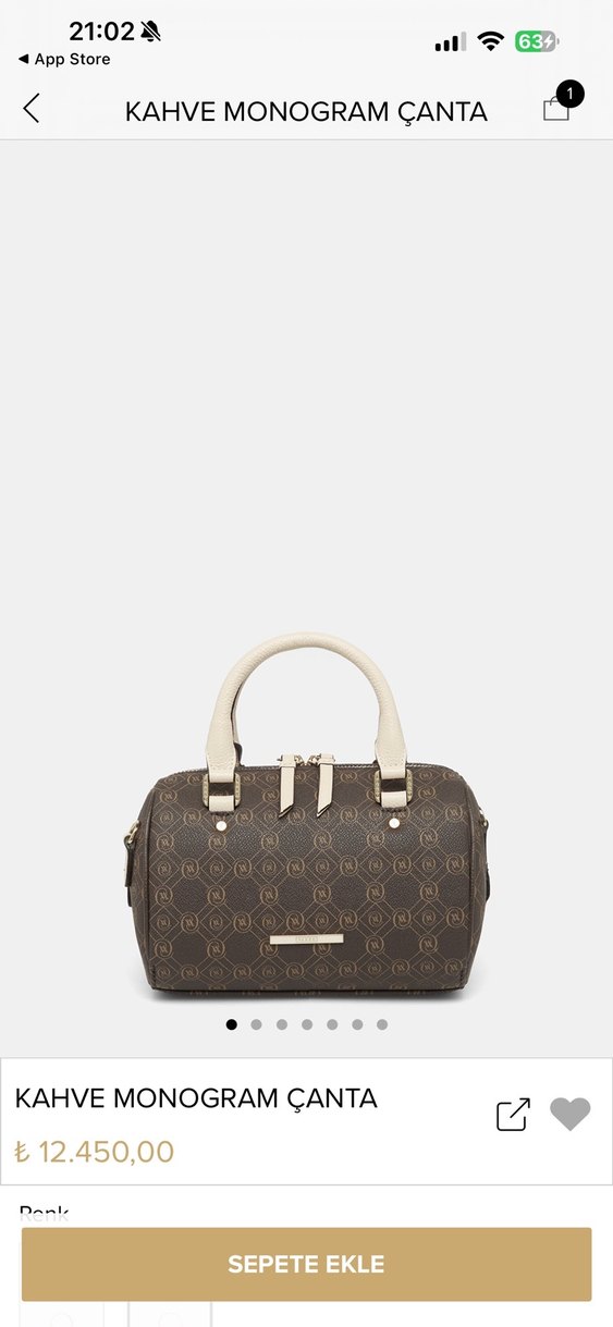 Bej Deri Kadın El Çantası - Modern Klasik - Görsel 2