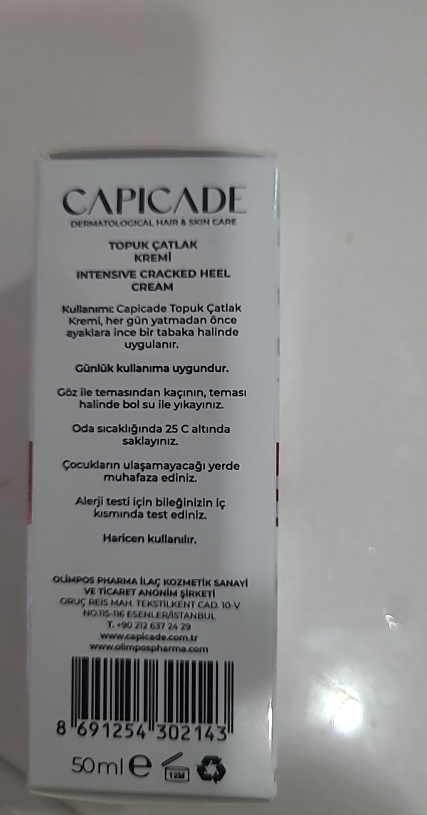 Capicade Topuk Çatlak Kremi 50 ml - Görsel 3