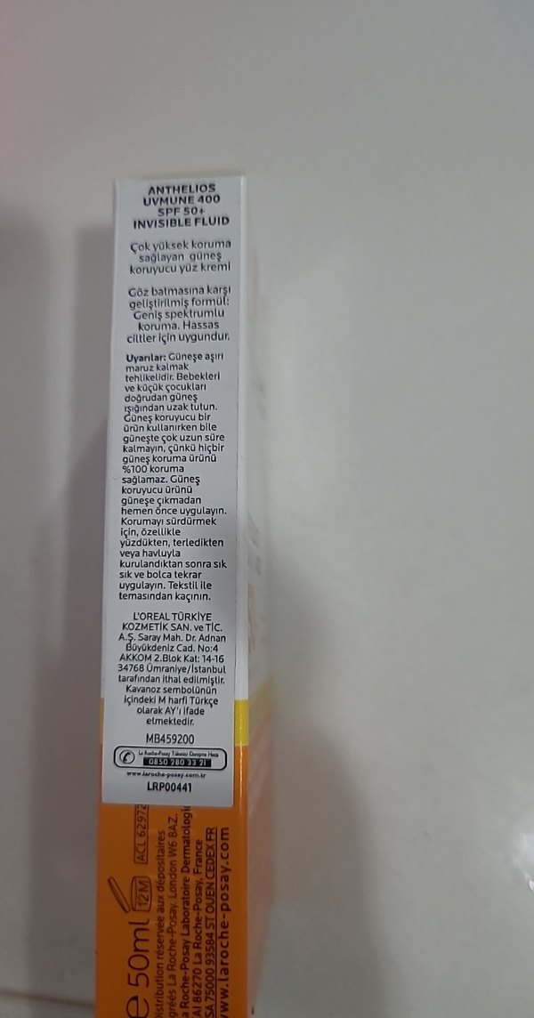 La Roche-Posay Anthelios UVmune 400 SPF 50+ Güneş Koruyucu - Görsel 2