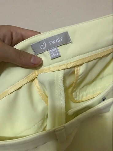Twist Twist sarı renk pantolon