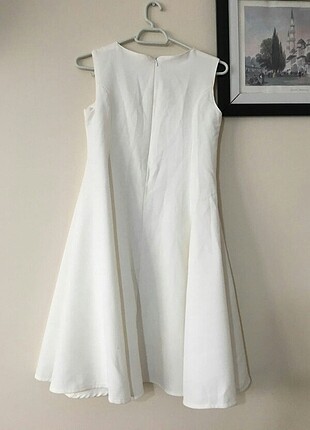 11-12 Yaş Beden beyaz Renk Elbise