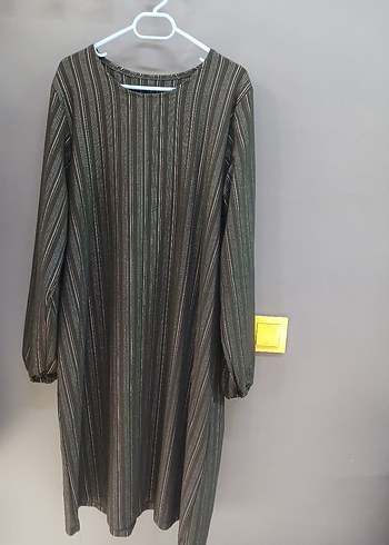 siyah  Çizgili  Uzun Kadın tunik - Görsel 4