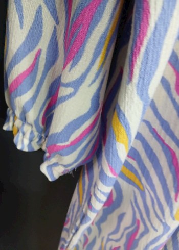 Kadın Çok Renkli Uzun  Elbise - Görsel 4